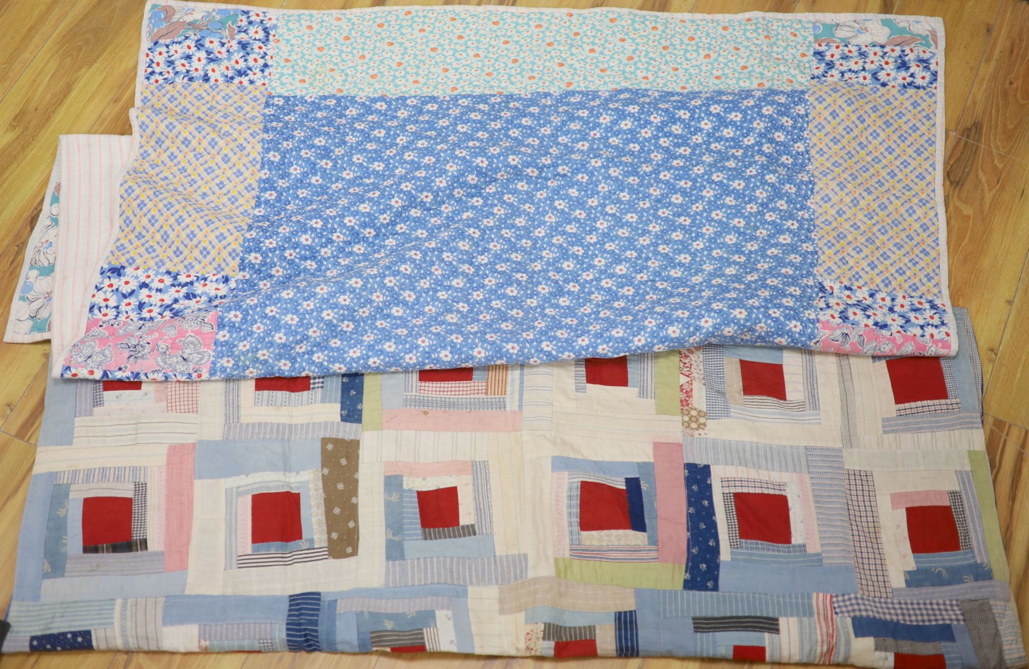 Two 20th century patchwork quilts